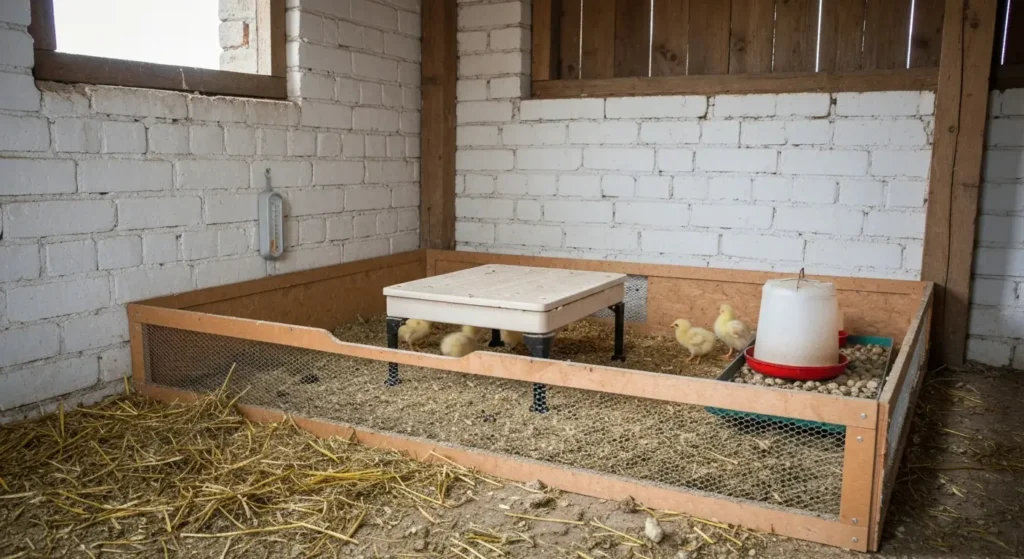 Brooder dla piskląt – budowa, ogrzewanie, ściółka i wyposażenie