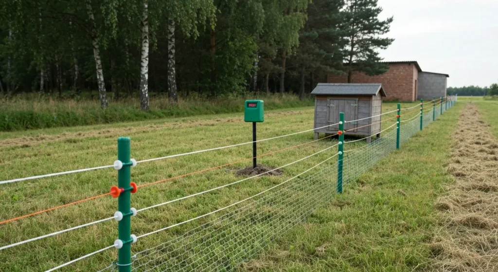 Elektryczny pastuch na lisy wokół kurnika – montaż, napięcie i bezpieczna eksploatacja