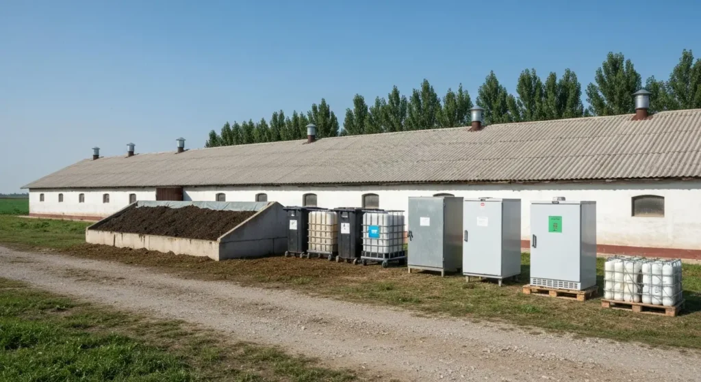 Odpady na fermie drobiu – segregacja, magazynowanie i bezpieczne zagospodarowanie