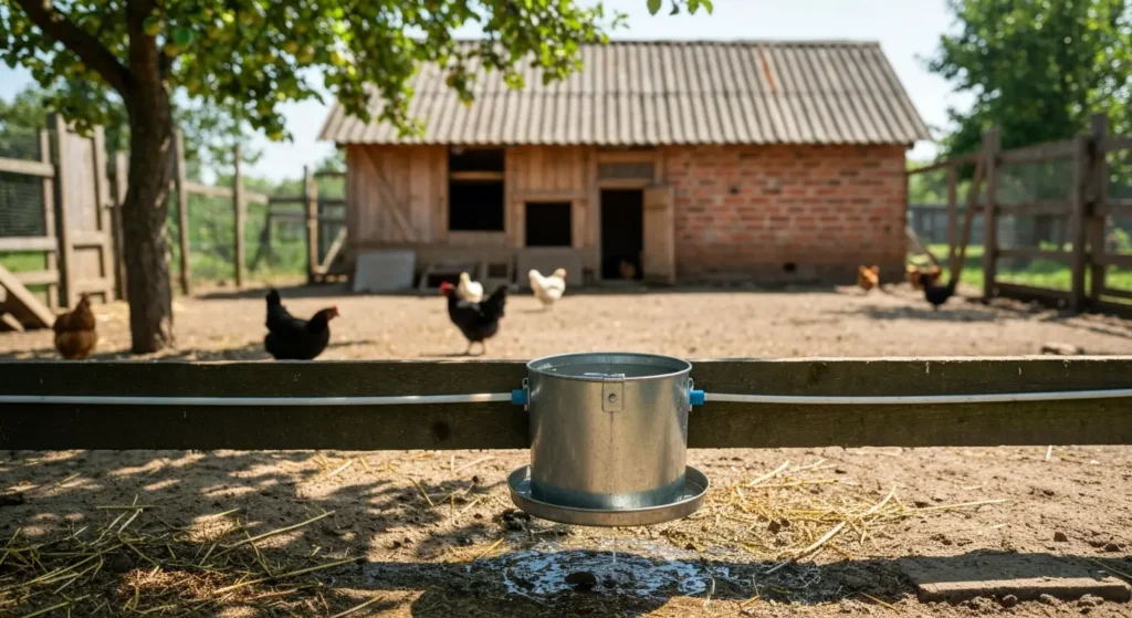 Poidło dla kur latem – kontrola wody, higiena i zapobieganie odwodnieniu